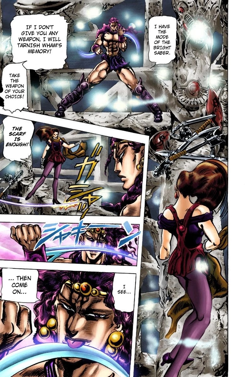 JoJo's Bizarre Adventure Part 2 - Battle Tendency (Official Colored) Chapter 61 page 10 - Chapter 61: Treachery at the Temple of Sacrifice