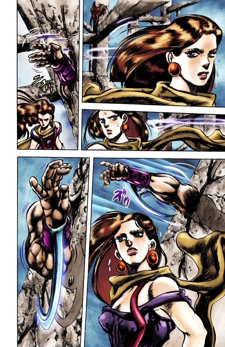 JoJo's Bizarre Adventure Part 2 - Battle Tendency (Official Colored) Chapter 61 page 13 - Chapter 61: Treachery at the Temple of Sacrifice