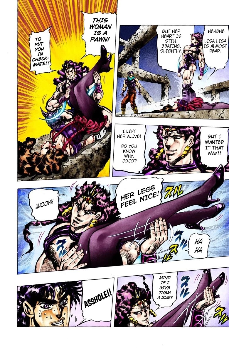 JoJo's Bizarre Adventure Part 2 - Battle Tendency (Official Colored) Chapter 62 page 12 - Chapter 62: The Link Between Lisa Lisa and JoJo