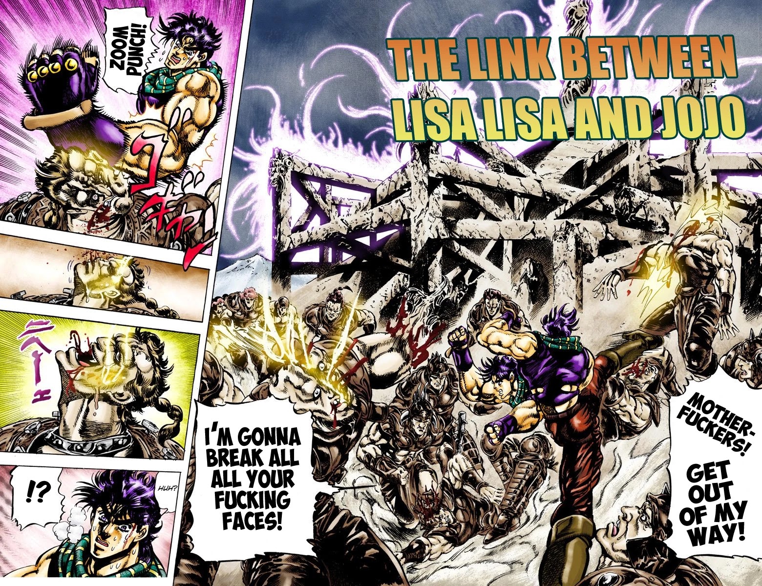 JoJo's Bizarre Adventure Part 2 - Battle Tendency (Official Colored) Chapter 62 page 2 - Chapter 62: The Link Between Lisa Lisa and JoJo