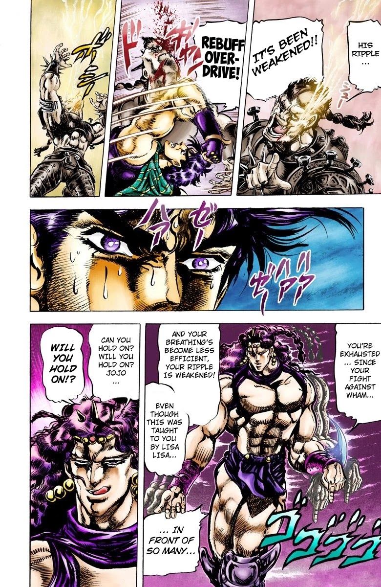 JoJo's Bizarre Adventure Part 2 - Battle Tendency (Official Colored) Chapter 62 page 3 - Chapter 62: The Link Between Lisa Lisa and JoJo