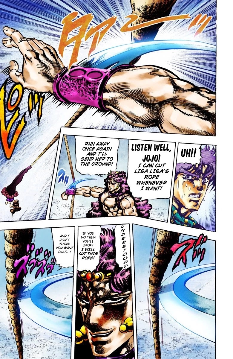 JoJo's Bizarre Adventure Part 2 - Battle Tendency (Official Colored) Chapter 63 page 10 - Chapter 63: JoJo's Ultimate Ripple!