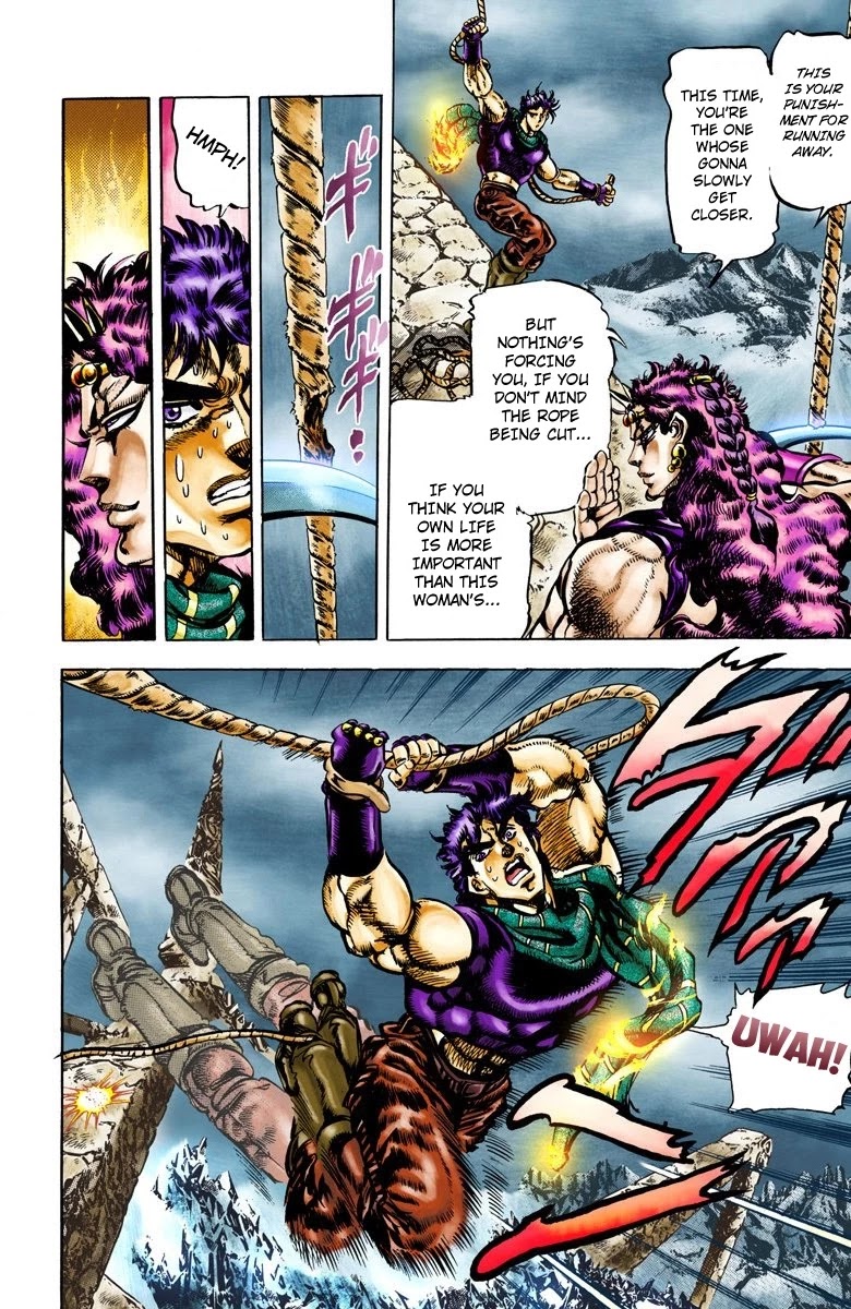 JoJo's Bizarre Adventure Part 2 - Battle Tendency (Official Colored) Chapter 63 page 11 - Chapter 63: JoJo's Ultimate Ripple!