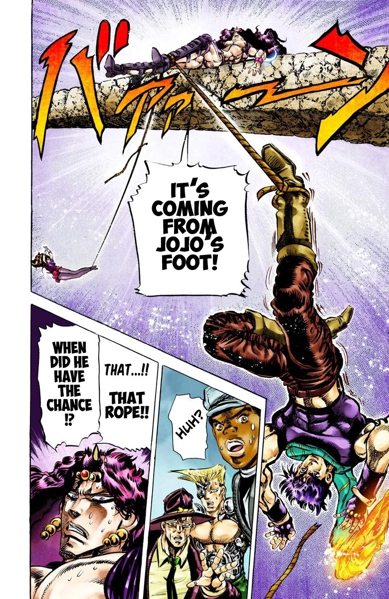 JoJo's Bizarre Adventure Part 2 - Battle Tendency (Official Colored) Chapter 63 page 15 - Chapter 63: JoJo's Ultimate Ripple!