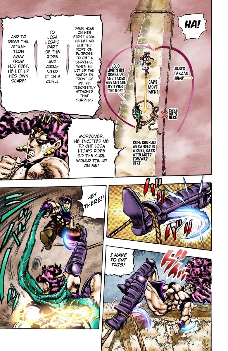 JoJo's Bizarre Adventure Part 2 - Battle Tendency (Official Colored) Chapter 63 page 16 - Chapter 63: JoJo's Ultimate Ripple!