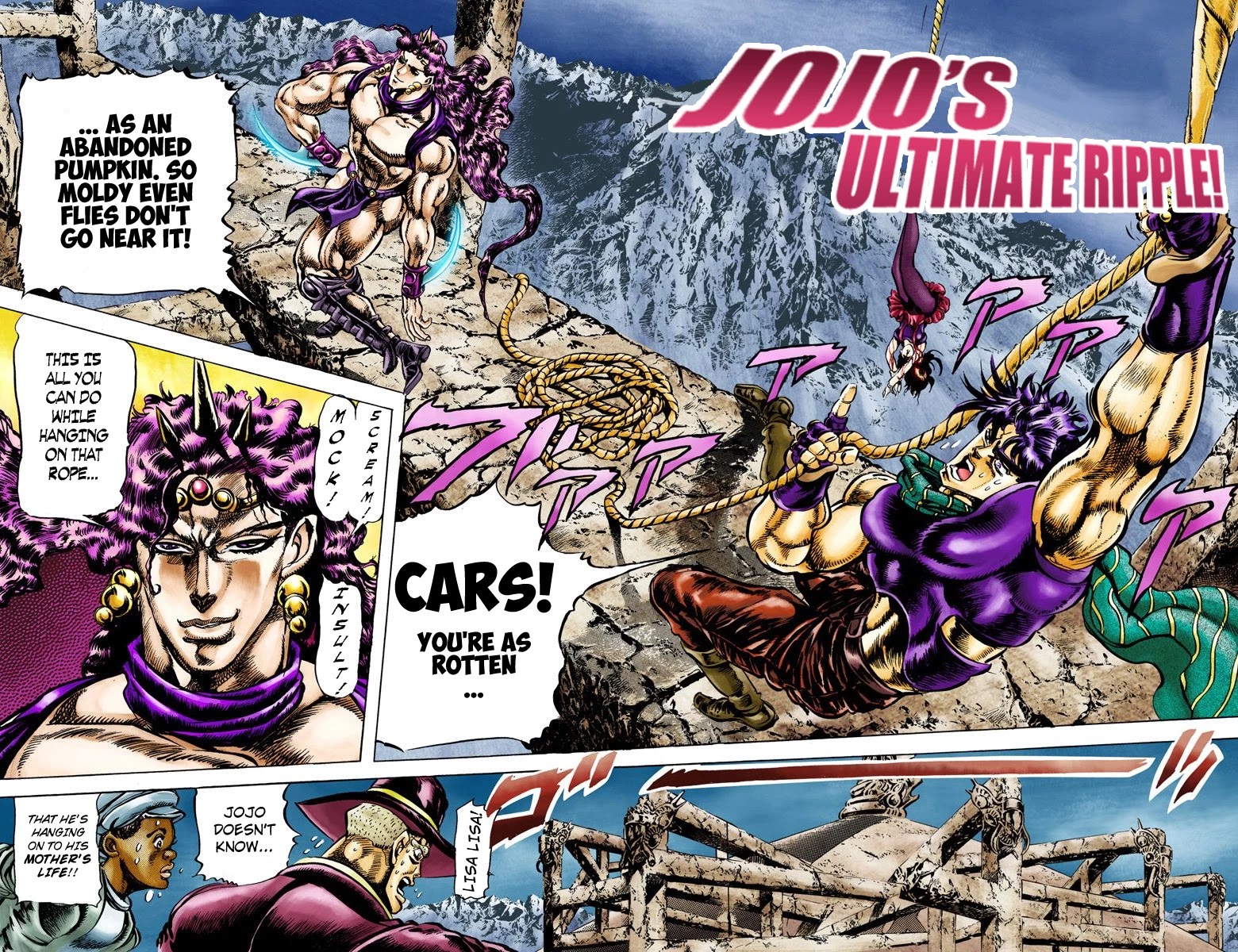 JoJo's Bizarre Adventure Part 2 - Battle Tendency (Official Colored) Chapter 63 page 2 - Chapter 63: JoJo's Ultimate Ripple!