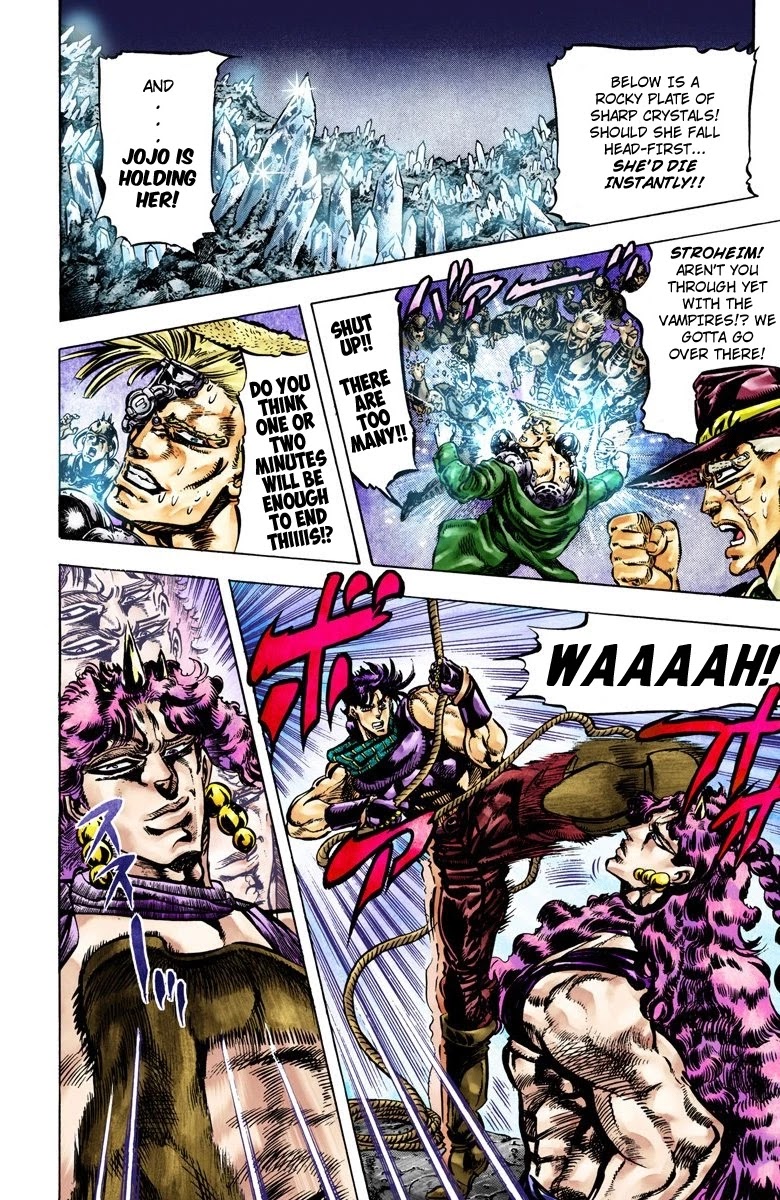 JoJo's Bizarre Adventure Part 2 - Battle Tendency (Official Colored) Chapter 63 page 3 - Chapter 63: JoJo's Ultimate Ripple!