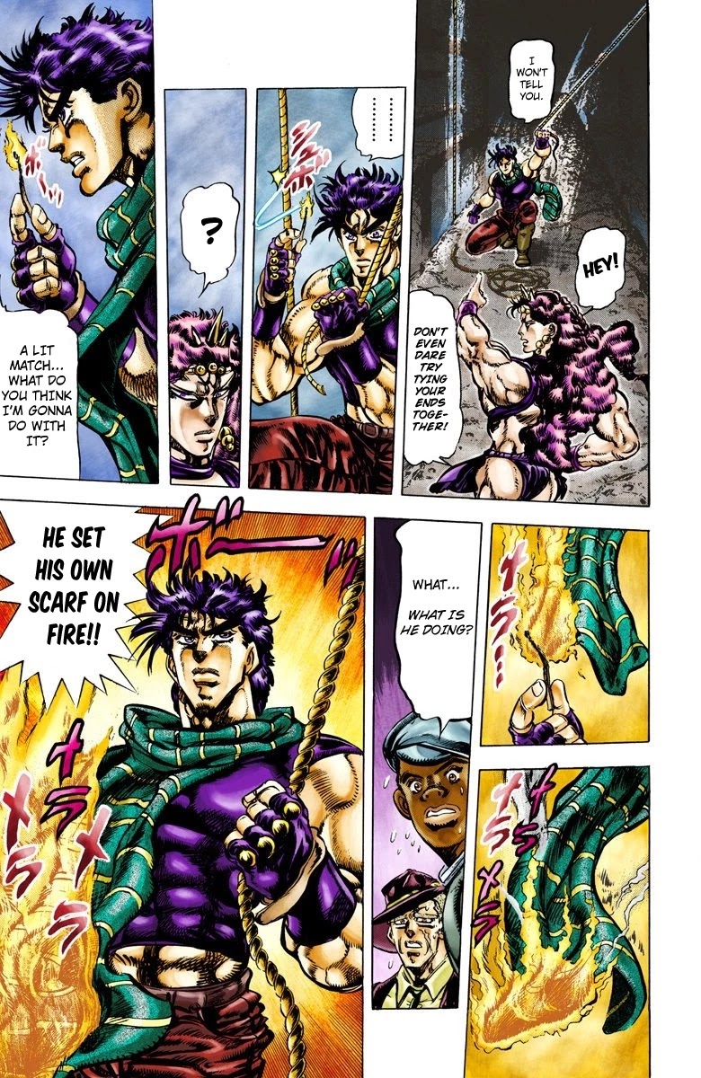 JoJo's Bizarre Adventure Part 2 - Battle Tendency (Official Colored) Chapter 63 page 6 - Chapter 63: JoJo's Ultimate Ripple!