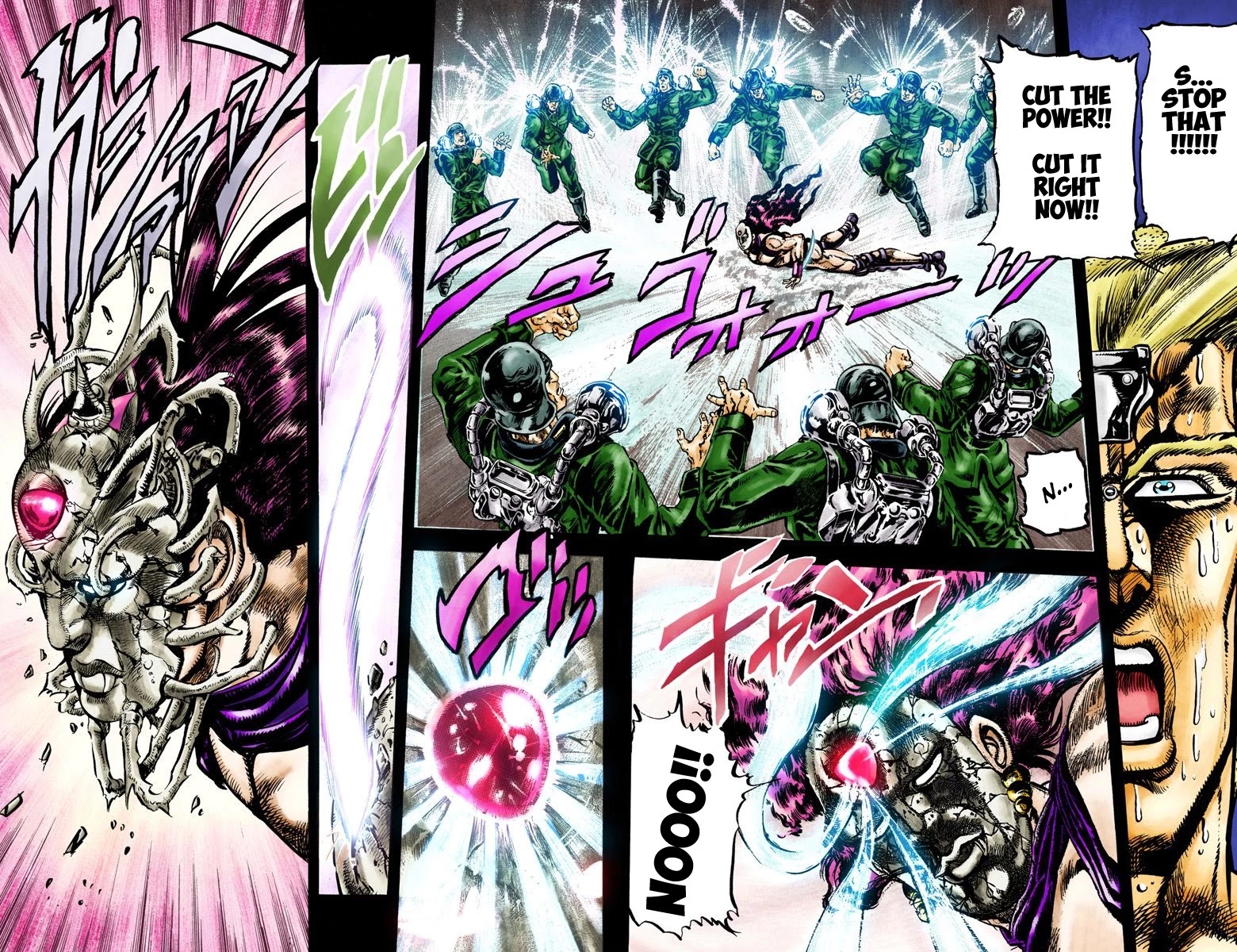 JoJo's Bizarre Adventure Part 2 - Battle Tendency (Official Colored) Chapter 64 page 16 - Chapter 64: The Tragedy of George Joestar