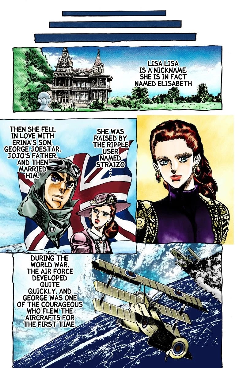 JoJo's Bizarre Adventure Part 2 - Battle Tendency (Official Colored) Chapter 64 page 7 - Chapter 64: The Tragedy of George Joestar