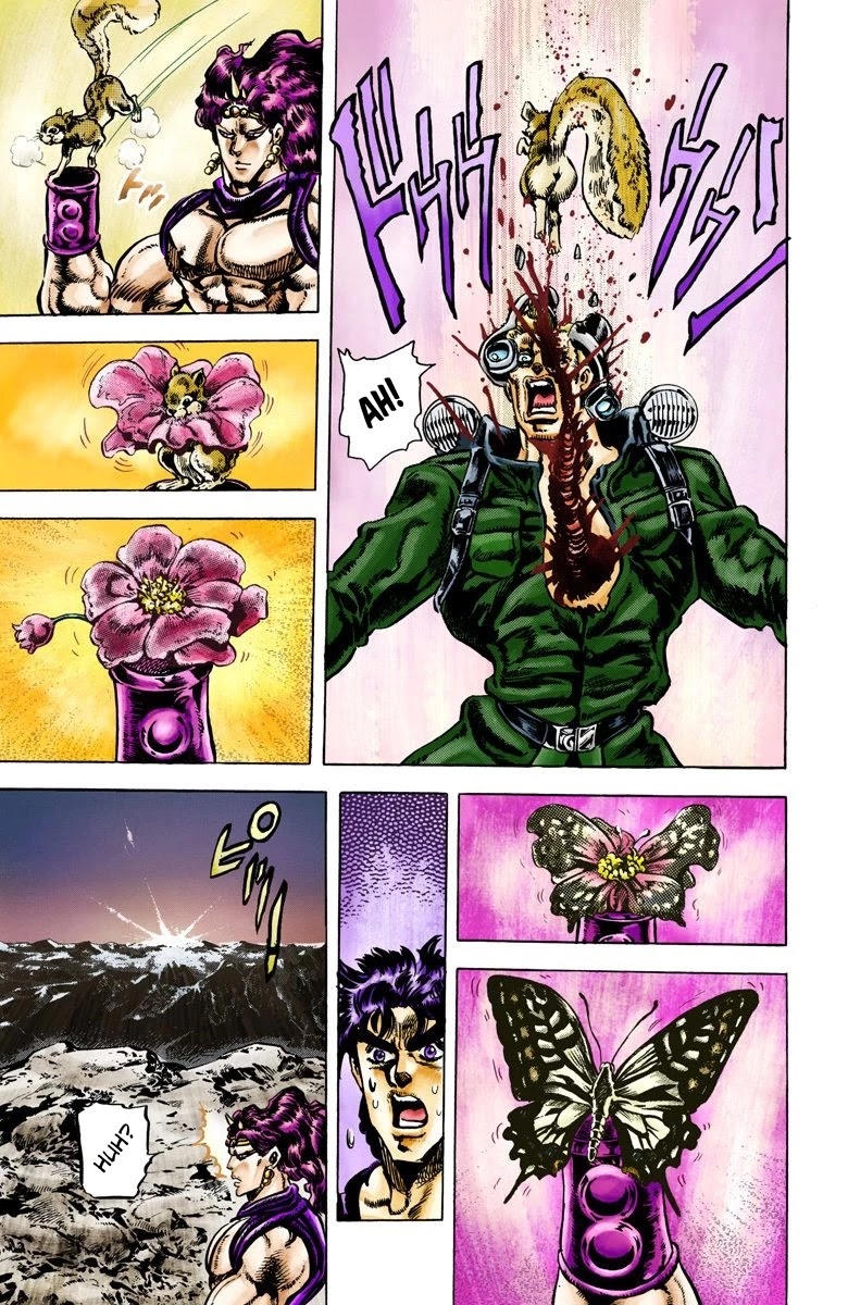 JoJo's Bizarre Adventure Part 2 - Battle Tendency (Official Colored) Chapter 65 page 10 - Chapter 65: Birth of the Ultimate Being