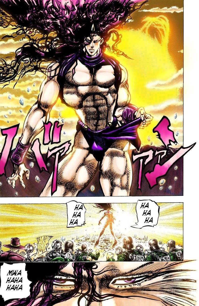 JoJo's Bizarre Adventure Part 2 - Battle Tendency (Official Colored) Chapter 65 page 12 - Chapter 65: Birth of the Ultimate Being
