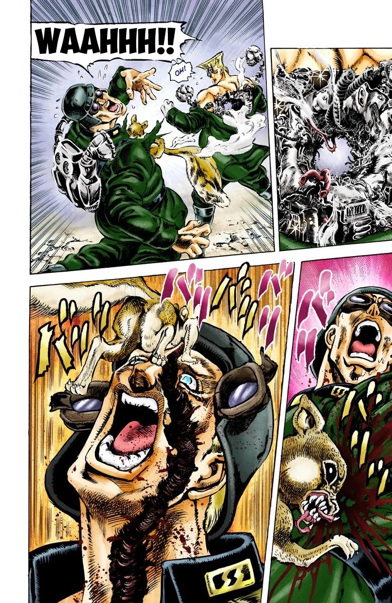JoJo's Bizarre Adventure Part 2 - Battle Tendency (Official Colored) Chapter 65 page 9 - Chapter 65: Birth of the Ultimate Being