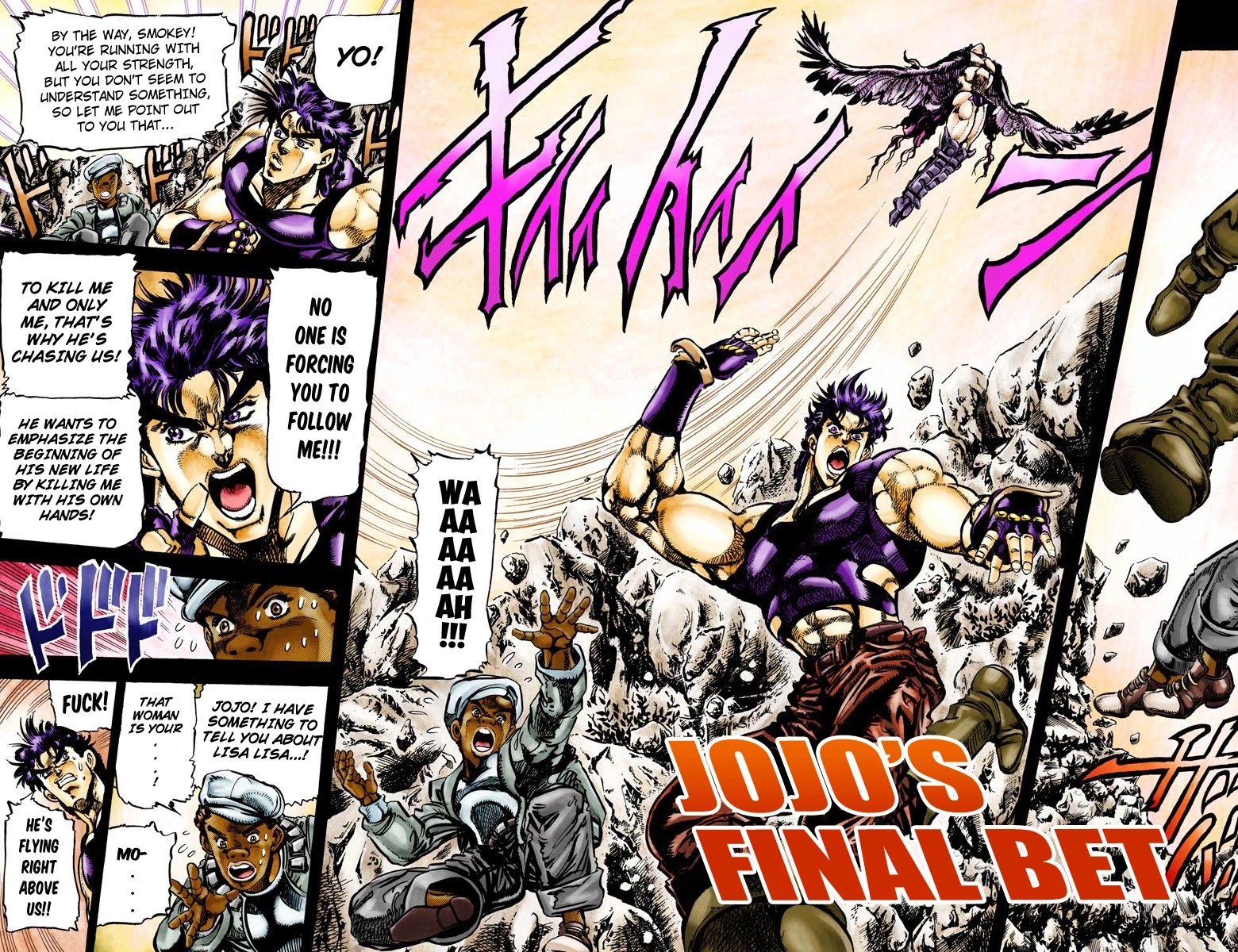 JoJo's Bizarre Adventure Part 2 - Battle Tendency (Official Colored) Chapter 66 page 1 - Chapter 66: JoJo's Final Bet