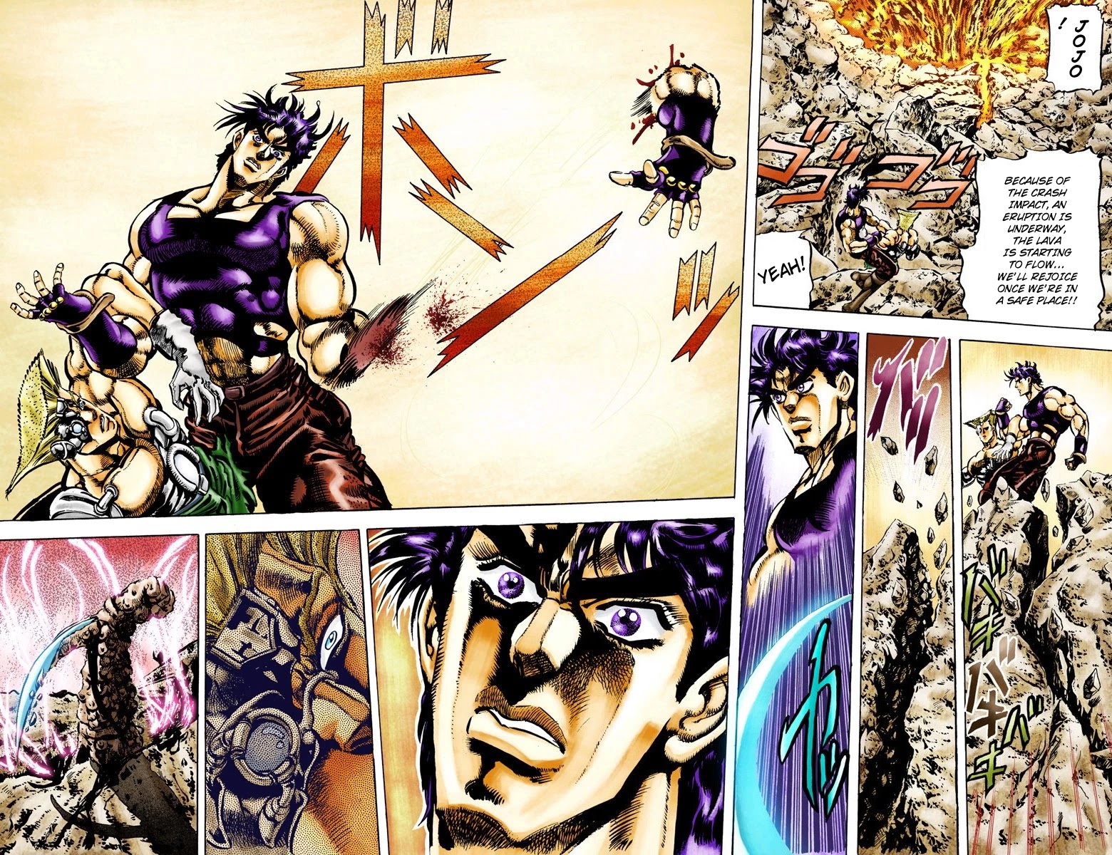 JoJo's Bizarre Adventure Part 2 - Battle Tendency (Official Colored) Chapter 67 page 12 - Chapter 67: The Man Who Became a God