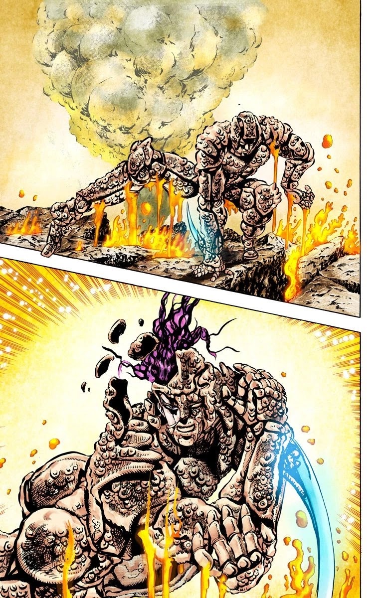 JoJo's Bizarre Adventure Part 2 - Battle Tendency (Official Colored) Chapter 67 page 14 - Chapter 67: The Man Who Became a God