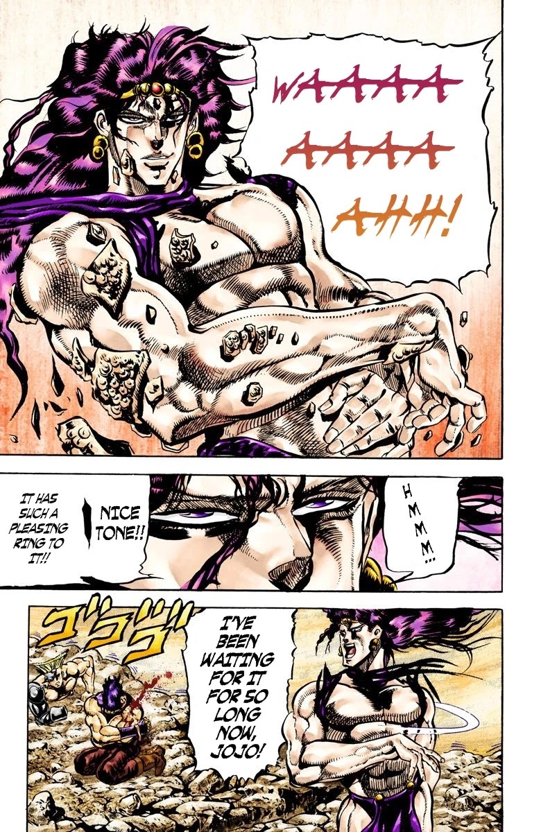 JoJo's Bizarre Adventure Part 2 - Battle Tendency (Official Colored) Chapter 67 page 16 - Chapter 67: The Man Who Became a God