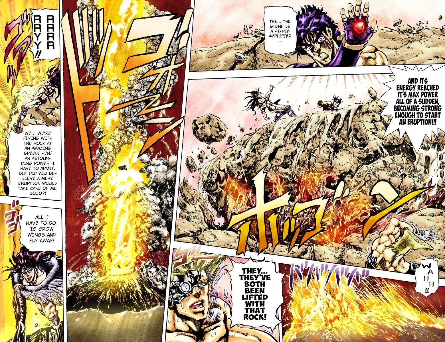 JoJo's Bizarre Adventure Part 2 - Battle Tendency (Official Colored) Chapter 68 page 13 - Chapter 68: The Phenomenal Power of the Red Stone