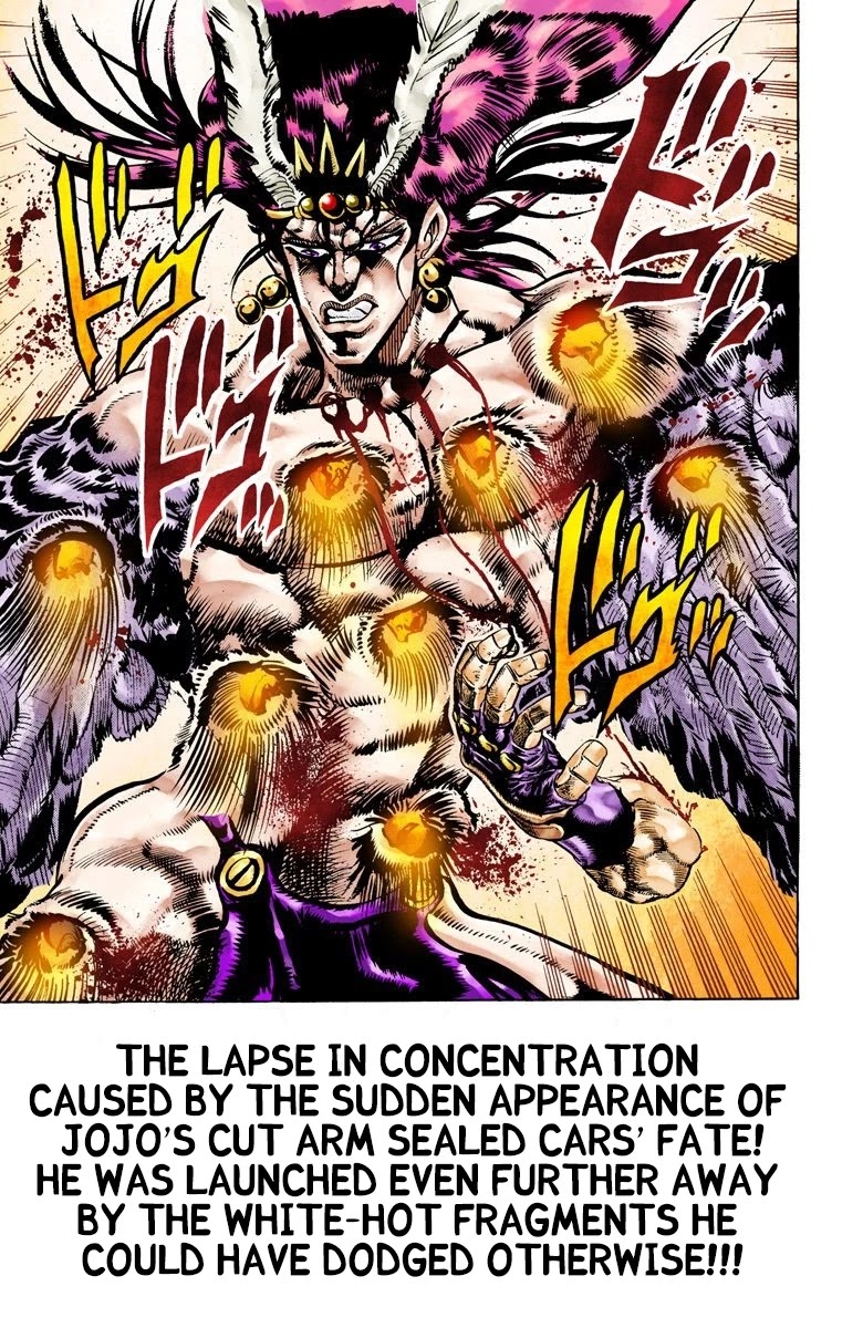 JoJo's Bizarre Adventure Part 2 - Battle Tendency (Official Colored) Chapter 68 page 15 - Chapter 68: The Phenomenal Power of the Red Stone
