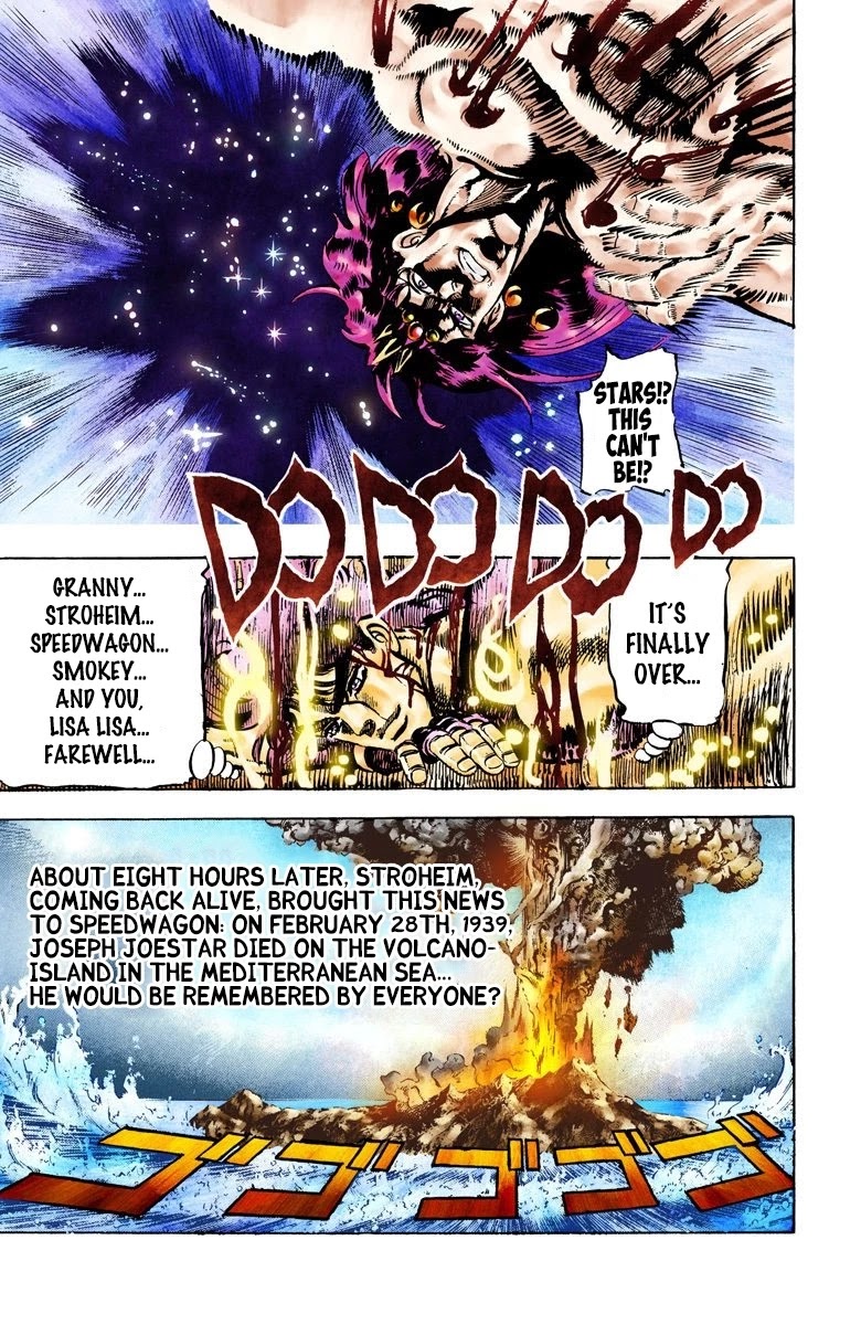 JoJo's Bizarre Adventure Part 2 - Battle Tendency (Official Colored) Chapter 68 page 17 - Chapter 68: The Phenomenal Power of the Red Stone