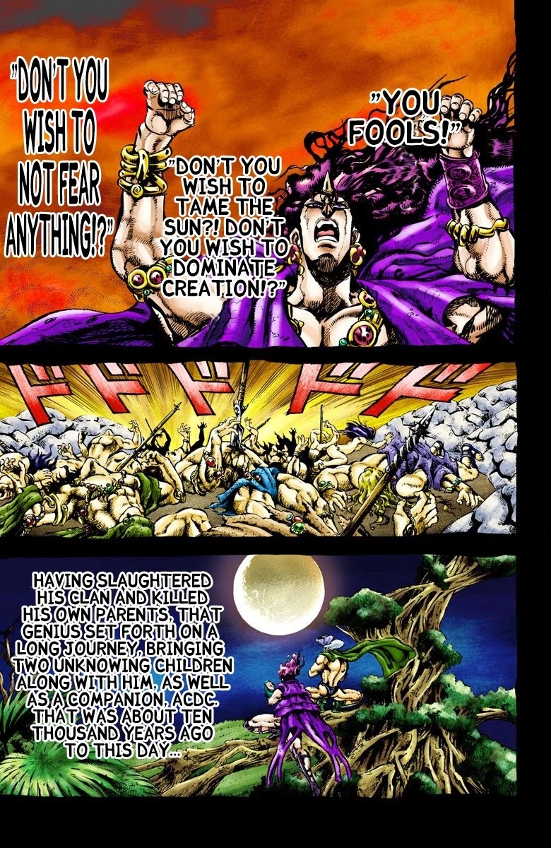 JoJo's Bizarre Adventure Part 2 - Battle Tendency (Official Colored) Chapter 68 page 3 - Chapter 68: The Phenomenal Power of the Red Stone