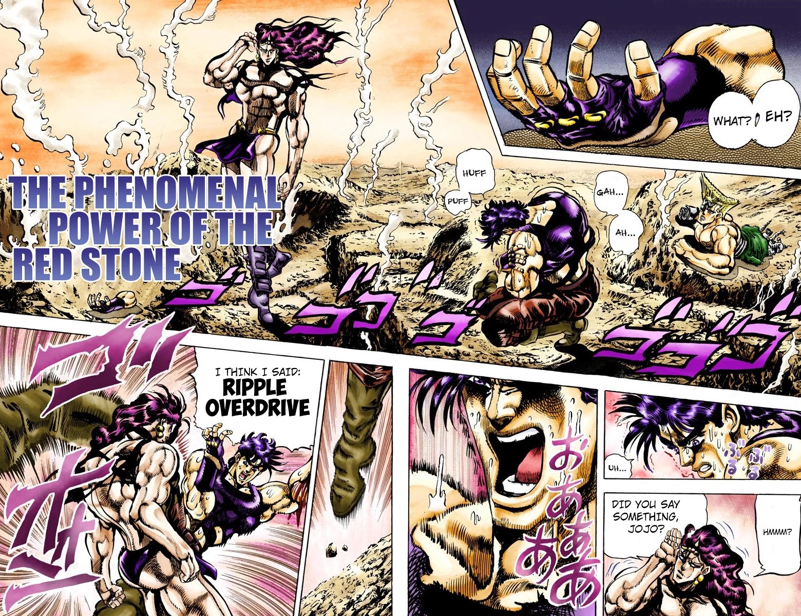 JoJo's Bizarre Adventure Part 2 - Battle Tendency (Official Colored) Chapter 68 page 4 - Chapter 68: The Phenomenal Power of the Red Stone