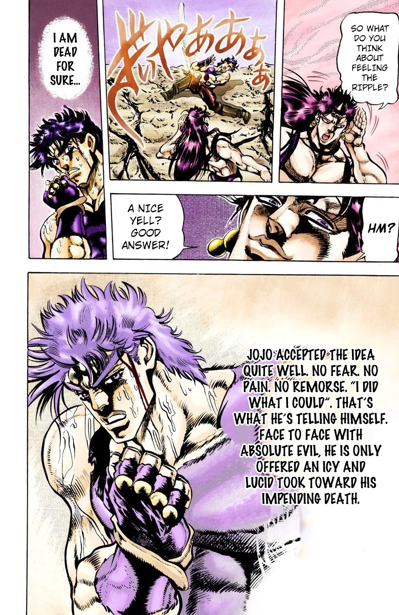 JoJo's Bizarre Adventure Part 2 - Battle Tendency (Official Colored) Chapter 68 page 7 - Chapter 68: The Phenomenal Power of the Red Stone