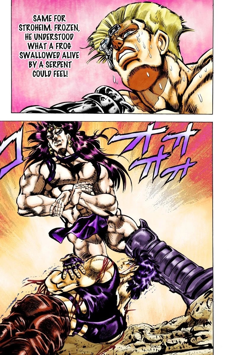 JoJo's Bizarre Adventure Part 2 - Battle Tendency (Official Colored) Chapter 68 page 8 - Chapter 68: The Phenomenal Power of the Red Stone