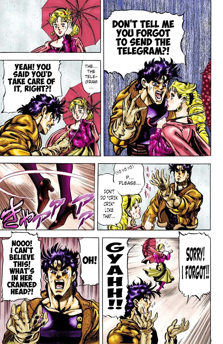 JoJo's Bizarre Adventure Part 2 - Battle Tendency (Official Colored) Chapter 69 page 14 - Chapter 69: The Comeback [END]