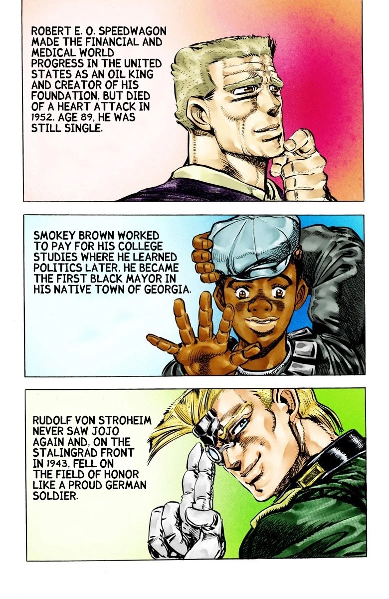 JoJo's Bizarre Adventure Part 2 - Battle Tendency (Official Colored) Chapter 69 page 16 - Chapter 69: The Comeback [END]
