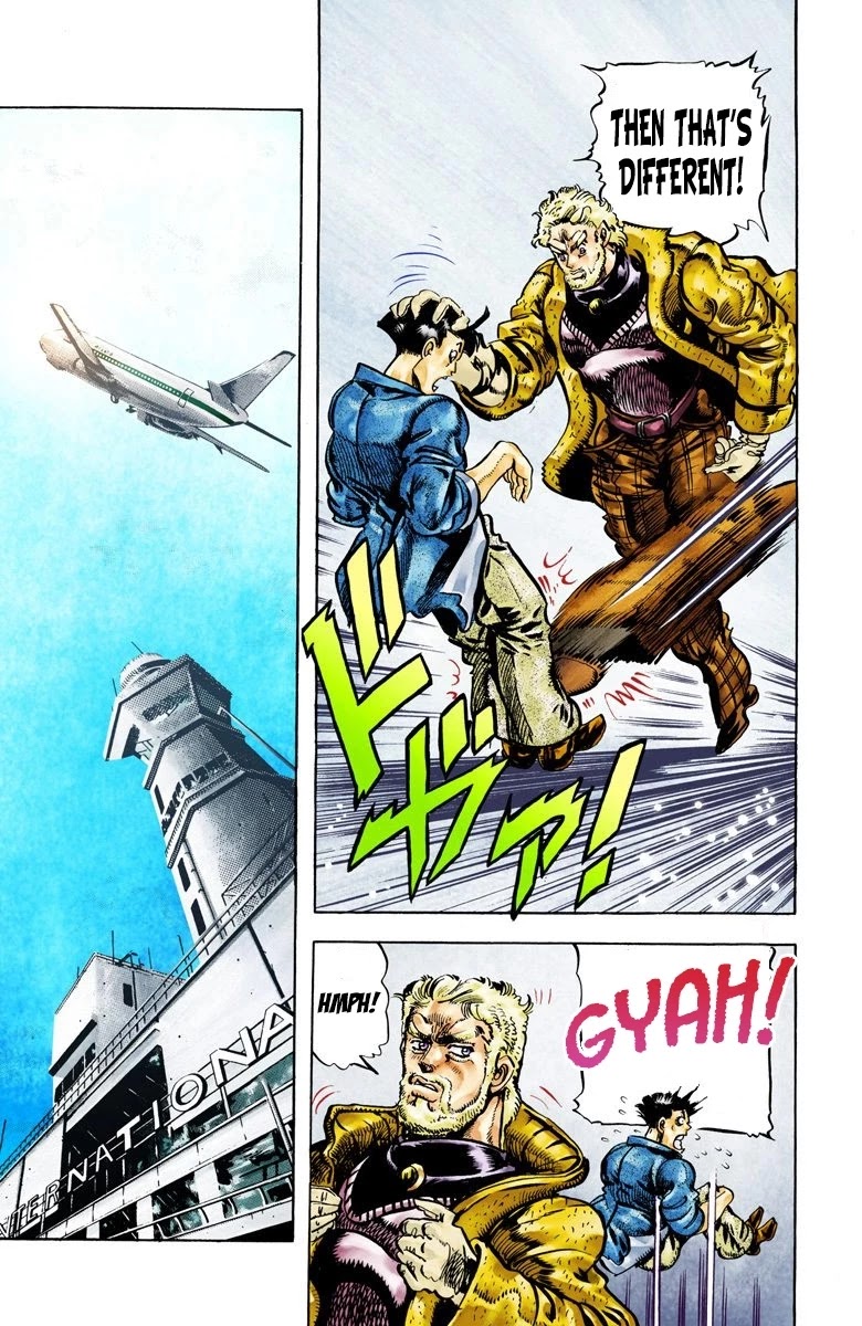 JoJo's Bizarre Adventure Part 2 - Battle Tendency (Official Colored) Chapter 69 page 18 - Chapter 69: The Comeback [END]
