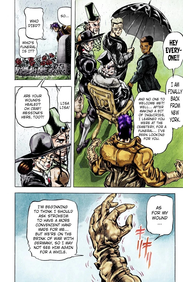 JoJo's Bizarre Adventure Part 2 - Battle Tendency (Official Colored) Chapter 69 page 8 - Chapter 69: The Comeback [END]