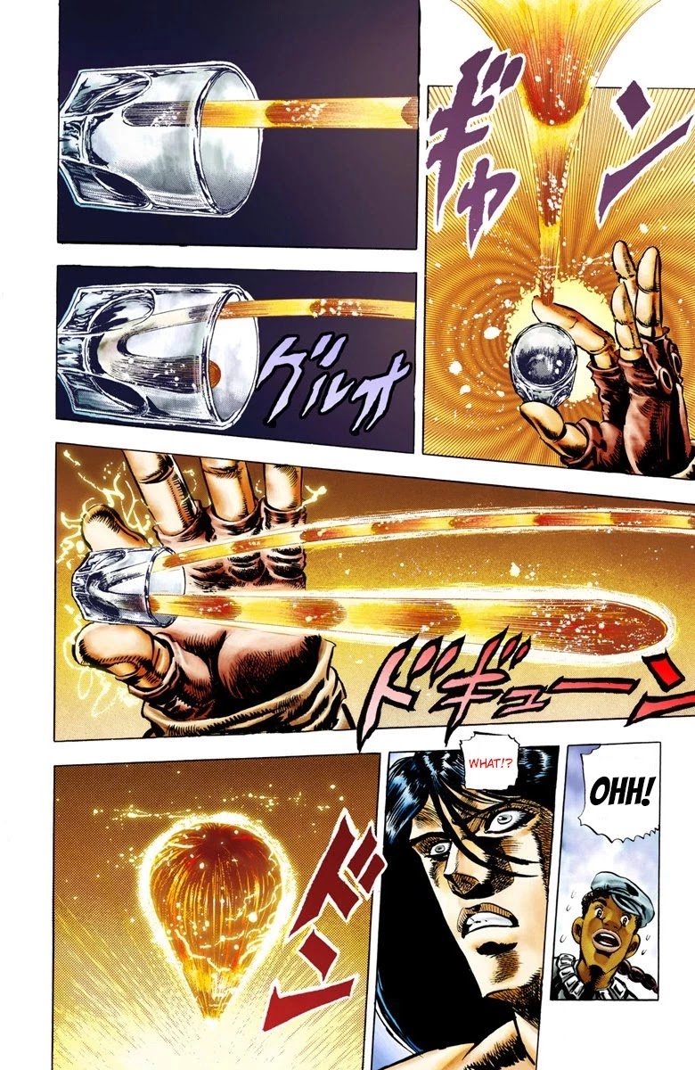 JoJo's Bizarre Adventure Part 2 - Battle Tendency (Official Colored) Chapter 7 page 15 - Chapter 7: Cold and Cruel, Straizo!