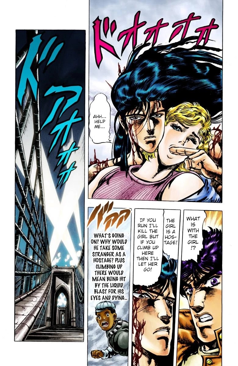 JoJo's Bizarre Adventure Part 2 - Battle Tendency (Official Colored) Chapter 7 page 6 - Chapter 7: Cold and Cruel, Straizo!