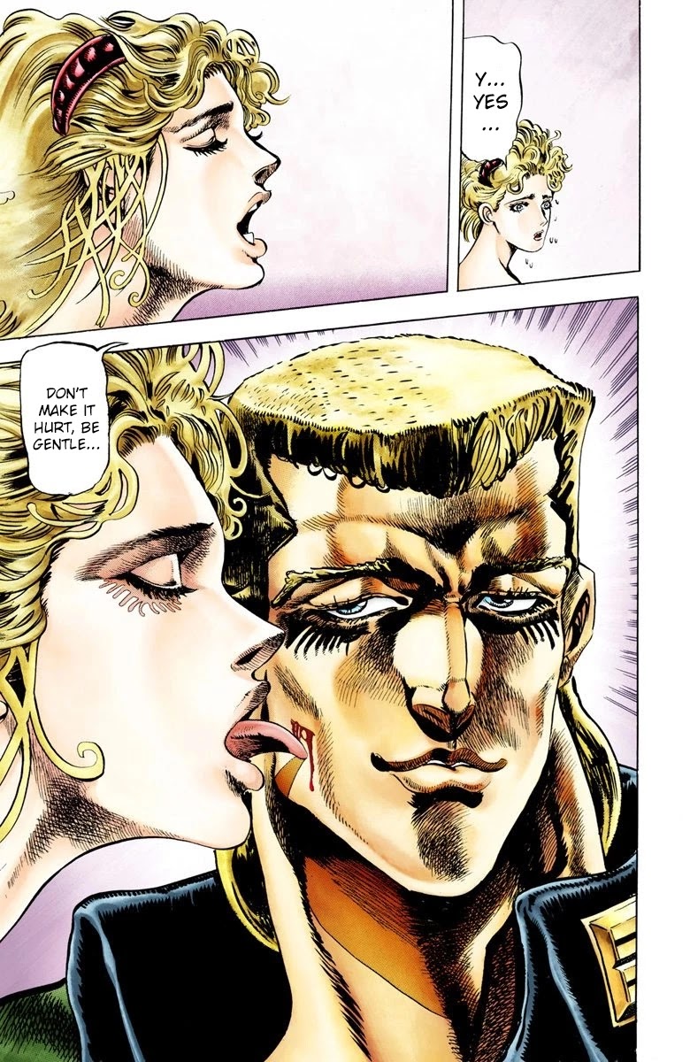 JoJo's Bizarre Adventure Part 2 - Battle Tendency (Official Colored) Chapter 8 page 12 - Chapter 8: Nazis and "The Man in the Column"