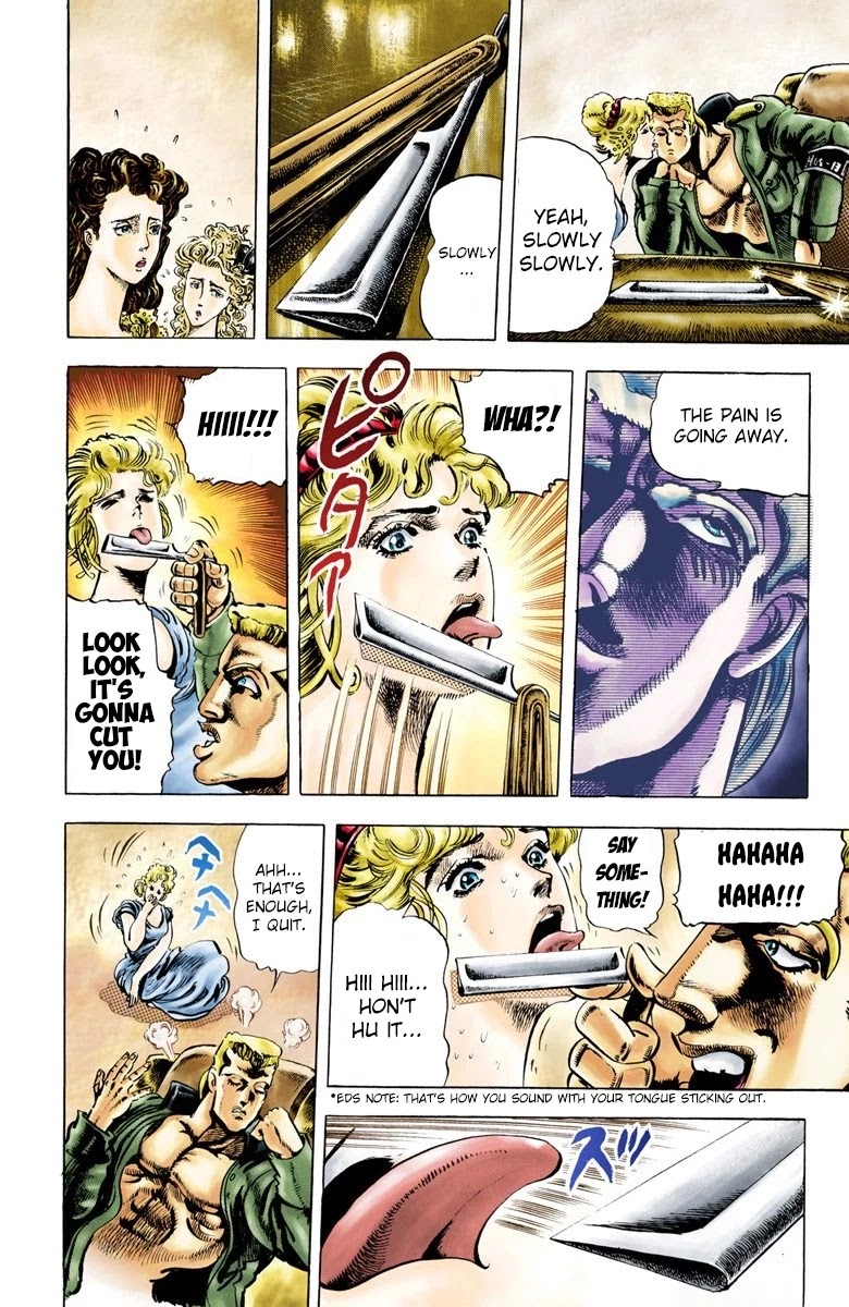 JoJo's Bizarre Adventure Part 2 - Battle Tendency (Official Colored) Chapter 8 page 13 - Chapter 8: Nazis and "The Man in the Column"