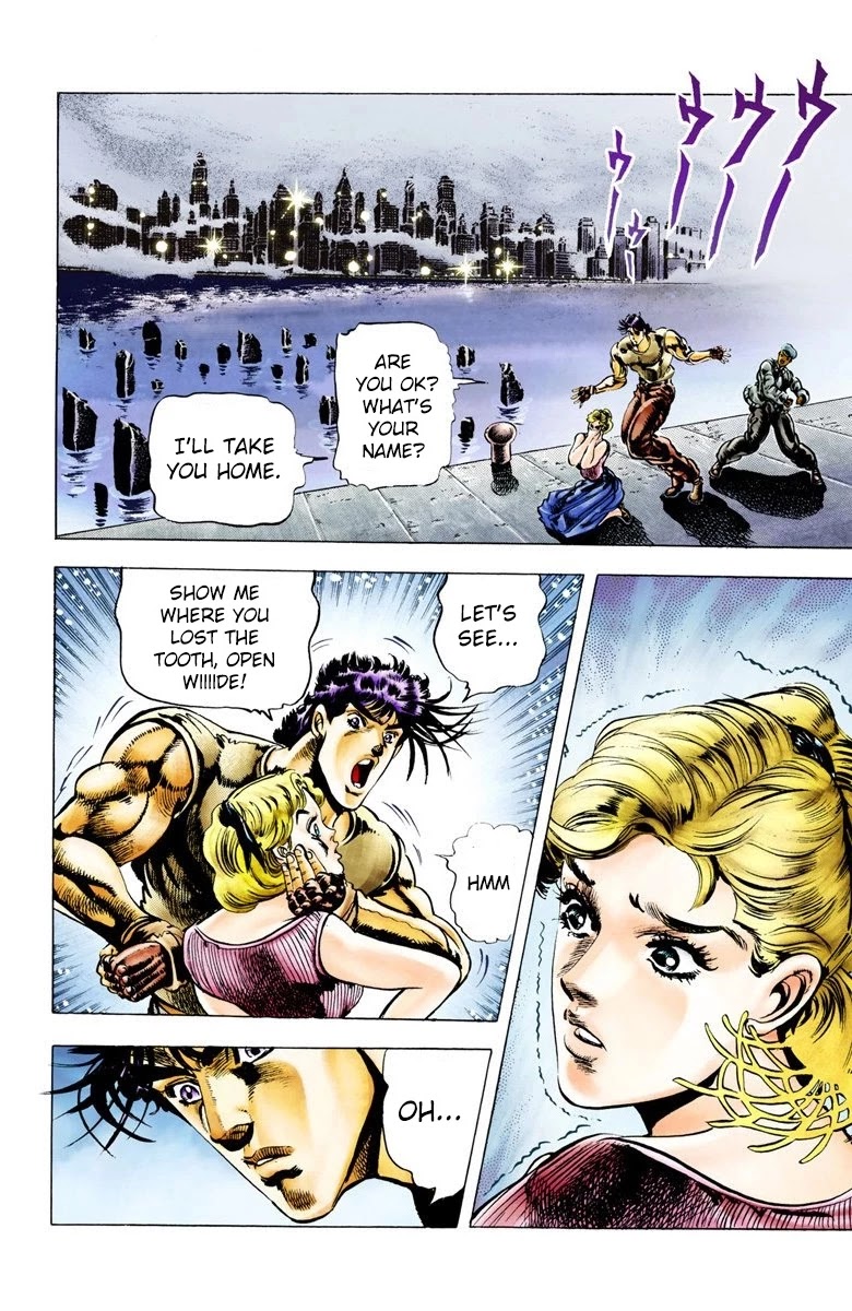 JoJo's Bizarre Adventure Part 2 - Battle Tendency (Official Colored) Chapter 8 page 15 - Chapter 8: Nazis and "The Man in the Column"