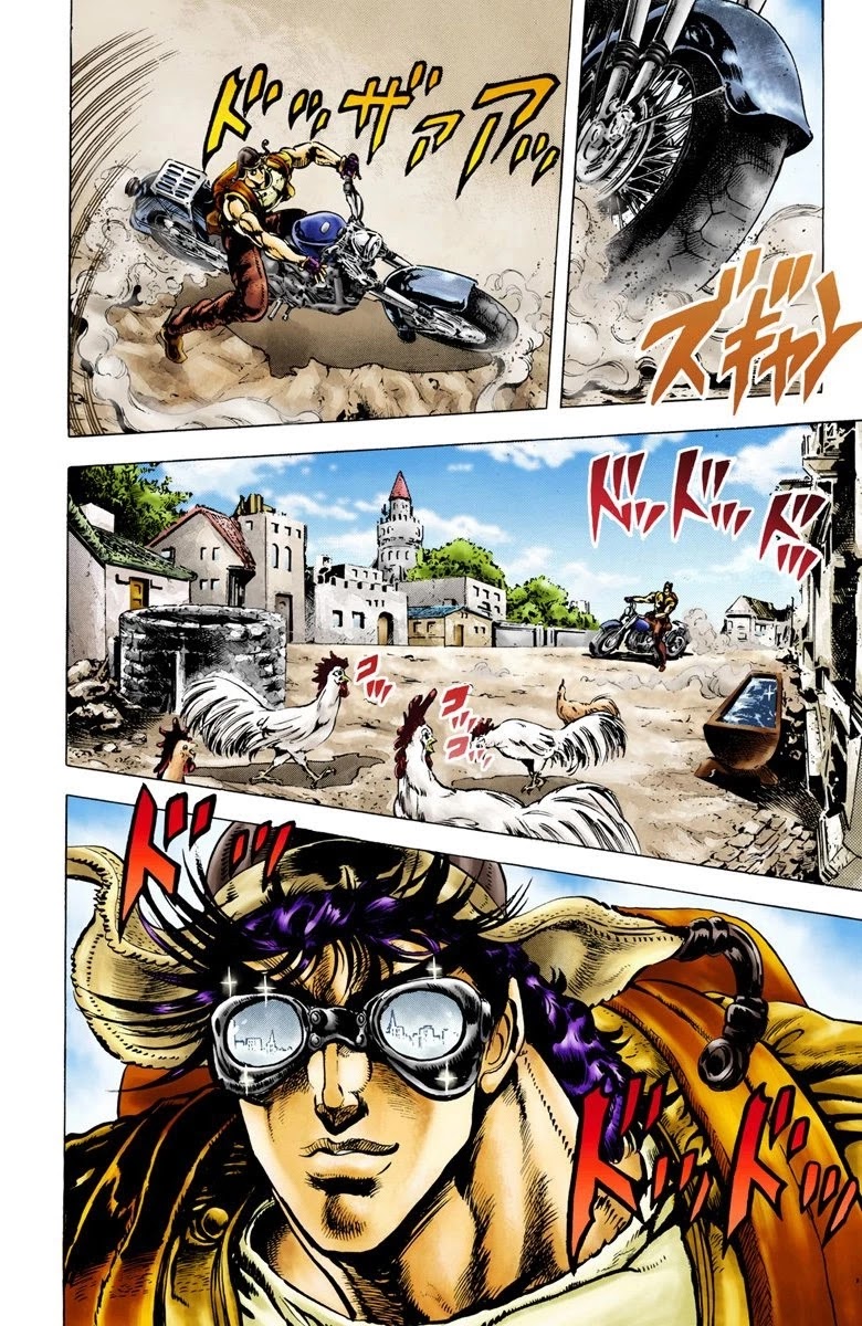 JoJo's Bizarre Adventure Part 2 - Battle Tendency (Official Colored) Chapter 9 page 11 - Chapter 9: "Man in the Column" Resurrection Project