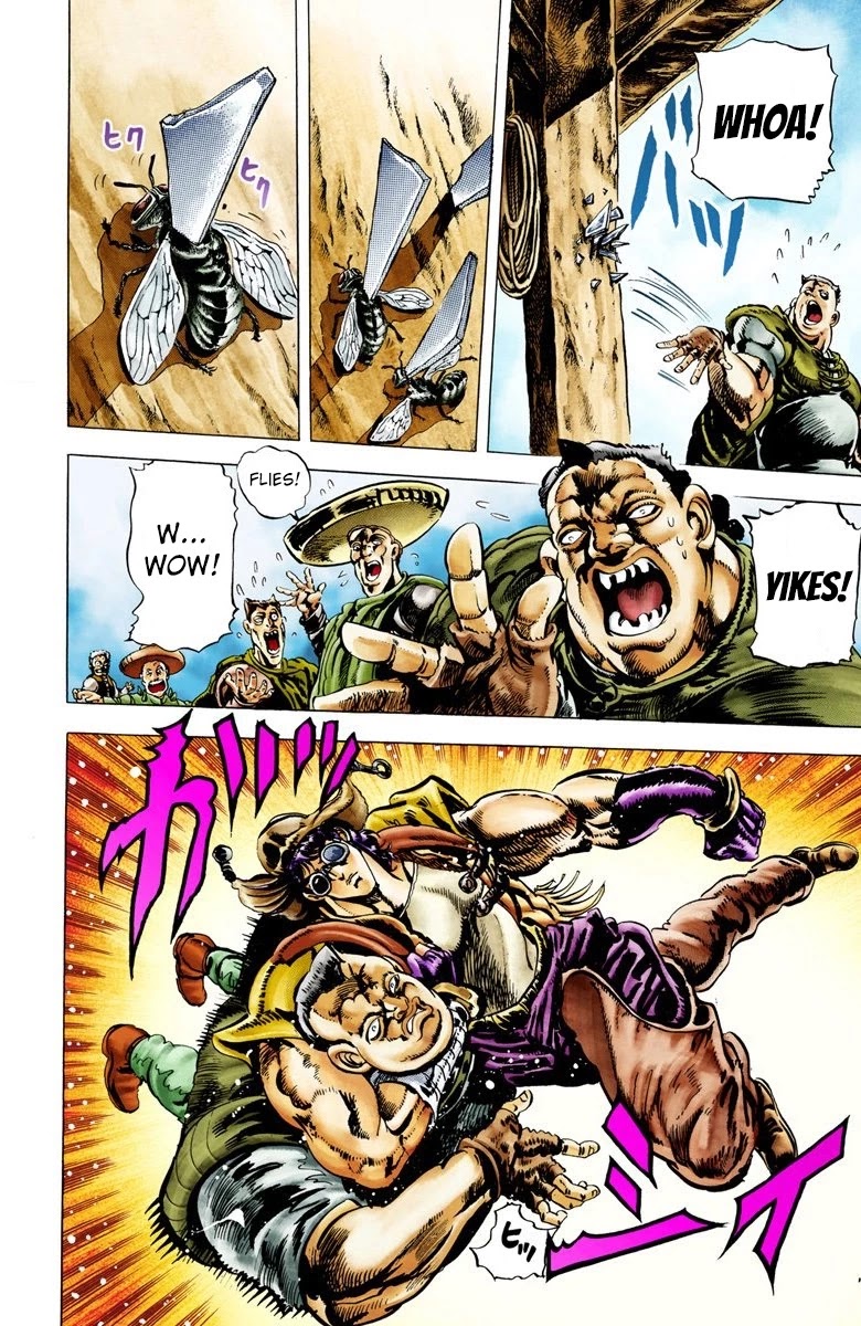 JoJo's Bizarre Adventure Part 2 - Battle Tendency (Official Colored) Chapter 9 page 15 - Chapter 9: "Man in the Column" Resurrection Project