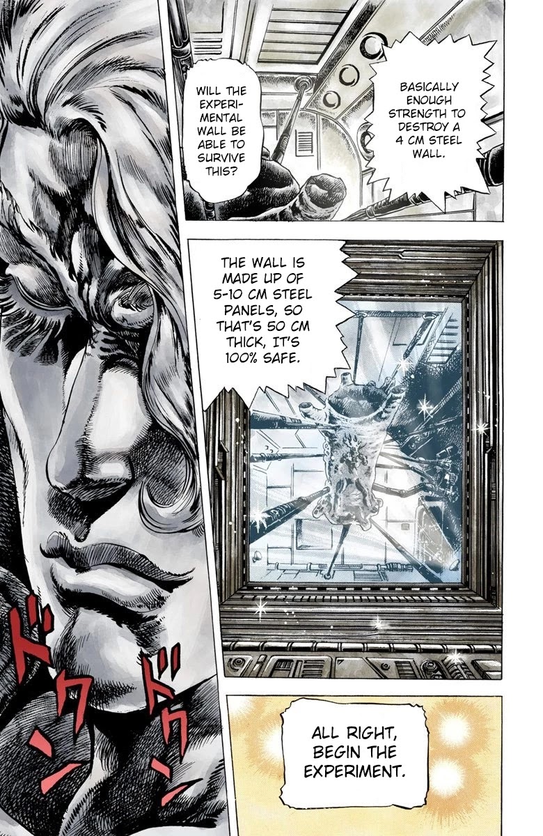 JoJo's Bizarre Adventure Part 2 - Battle Tendency (Official Colored) Chapter 9 page 18 - Chapter 9: "Man in the Column" Resurrection Project