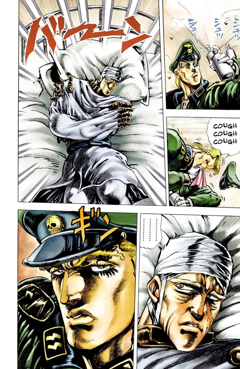 JoJo's Bizarre Adventure Part 2 - Battle Tendency (Official Colored) Chapter 9 page 2 - Chapter 9: "Man in the Column" Resurrection Project