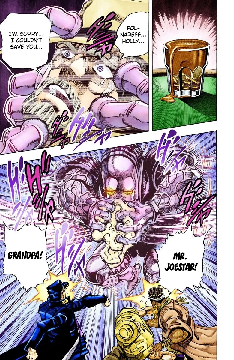 JoJo's Bizarre Adventure Part 3 - Stardust Crusaders (Official Colored) Chapter 100 page 10 - Chapter 100: D'arby the Gambler Part 3
