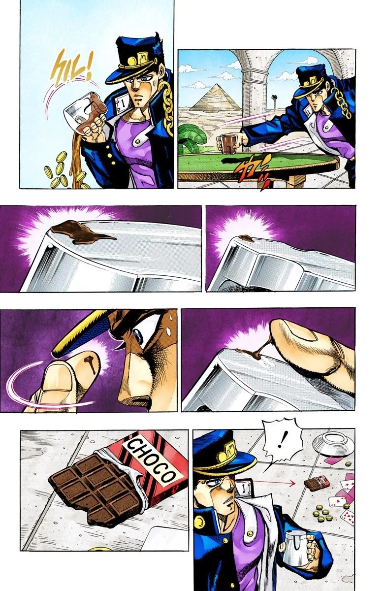 JoJo's Bizarre Adventure Part 3 - Stardust Crusaders (Official Colored) Chapter 100 page 14 - Chapter 100: D'arby the Gambler Part 3