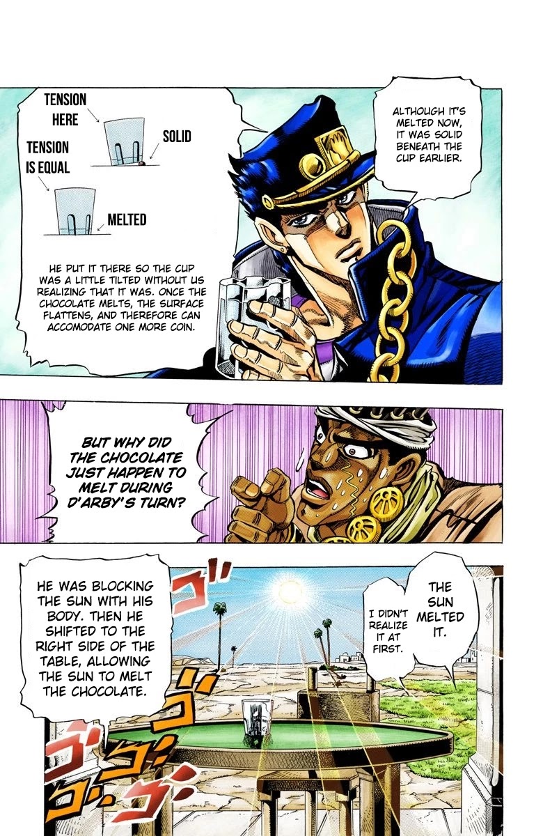 JoJo's Bizarre Adventure Part 3 - Stardust Crusaders (Official Colored) Chapter 100 page 16 - Chapter 100: D'arby the Gambler Part 3