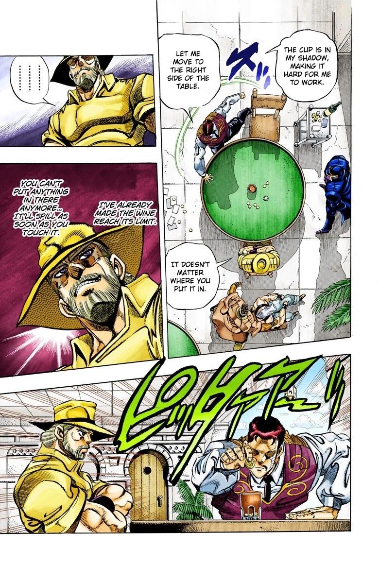 JoJo's Bizarre Adventure Part 3 - Stardust Crusaders (Official Colored) Chapter 100 page 4 - Chapter 100: D'arby the Gambler Part 3
