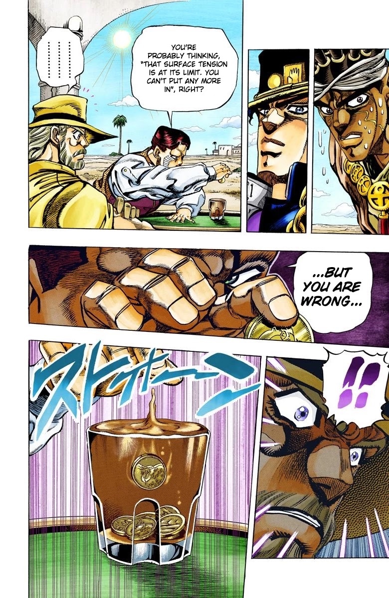 JoJo's Bizarre Adventure Part 3 - Stardust Crusaders (Official Colored) Chapter 100 page 5 - Chapter 100: D'arby the Gambler Part 3