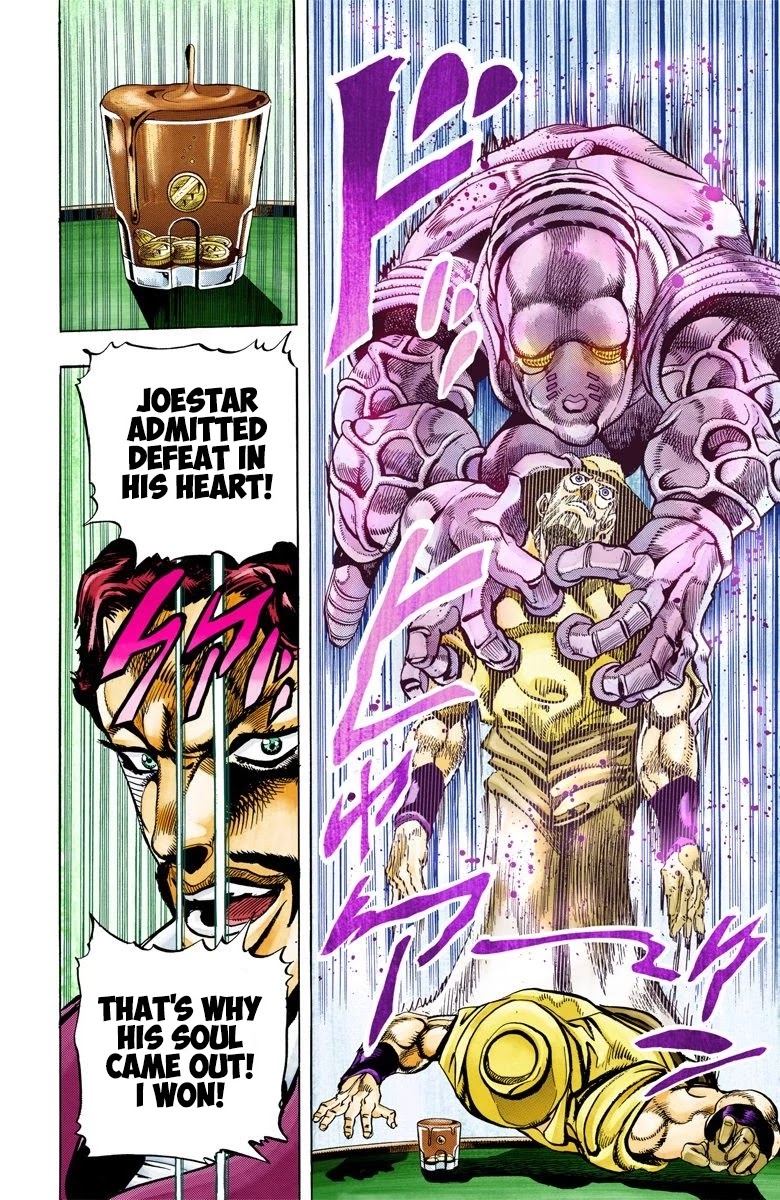 JoJo's Bizarre Adventure Part 3 - Stardust Crusaders (Official Colored) Chapter 100 page 9 - Chapter 100: D'arby the Gambler Part 3