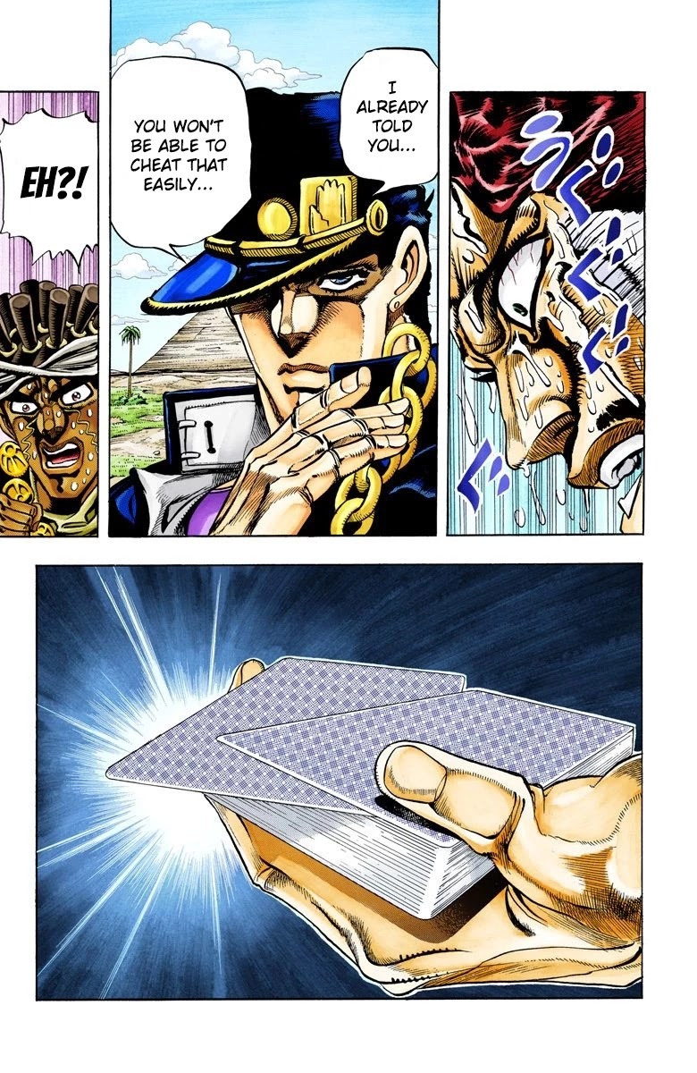 JoJo's Bizarre Adventure Part 3 - Stardust Crusaders (Official Colored) Chapter 101 page 10 - Chapter 101: D'arby the Gamber Part 4
