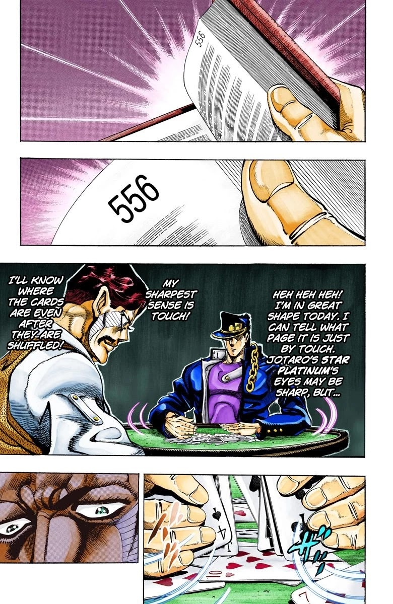 JoJo's Bizarre Adventure Part 3 - Stardust Crusaders (Official Colored) Chapter 101 page 3 - Chapter 101: D'arby the Gamber Part 4