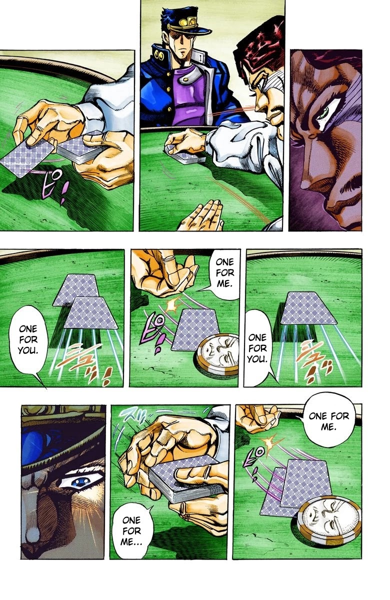 JoJo's Bizarre Adventure Part 3 - Stardust Crusaders (Official Colored) Chapter 101 page 7 - Chapter 101: D'arby the Gamber Part 4
